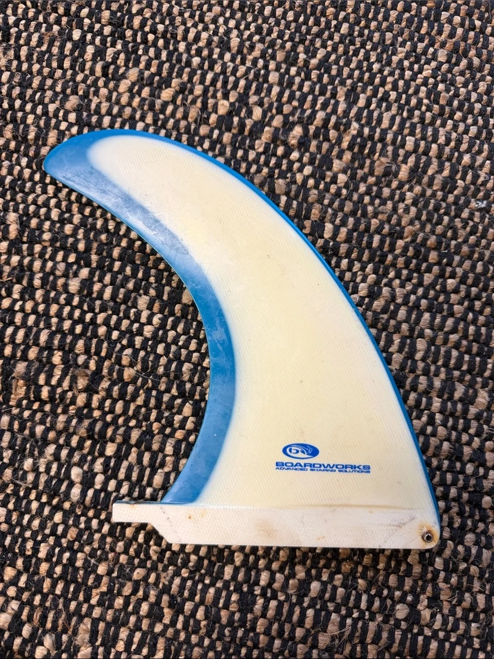 Boardworks Single Blue-Trim Surfboard Fin longboard 9inch - Picture 2 of 4